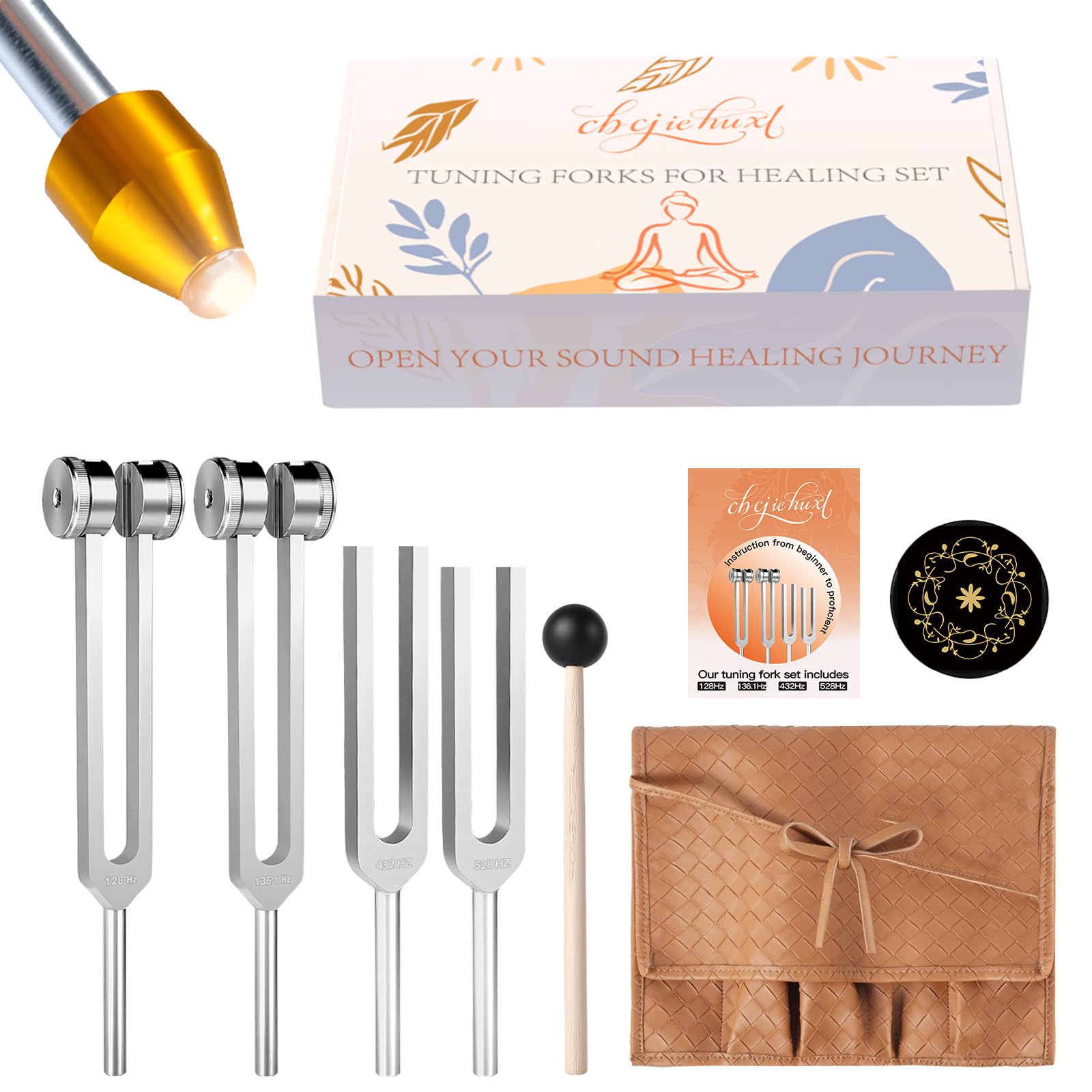 本日限定価格　エンジェリック チューニングフォーク 3本セット ANG1 2 3 Amazon.com: Tuning Forks for Healing(128Hz, 136.1Hz, 432Hz, 528Hz